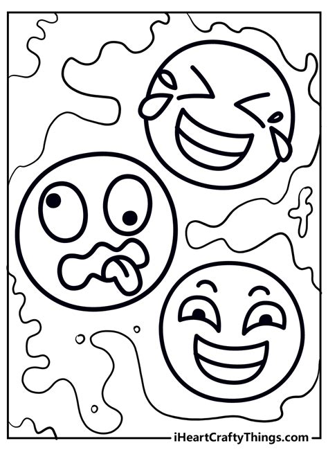 emoji coloring sheet|Printable Emoji Coloring Pages (Updated 2024)